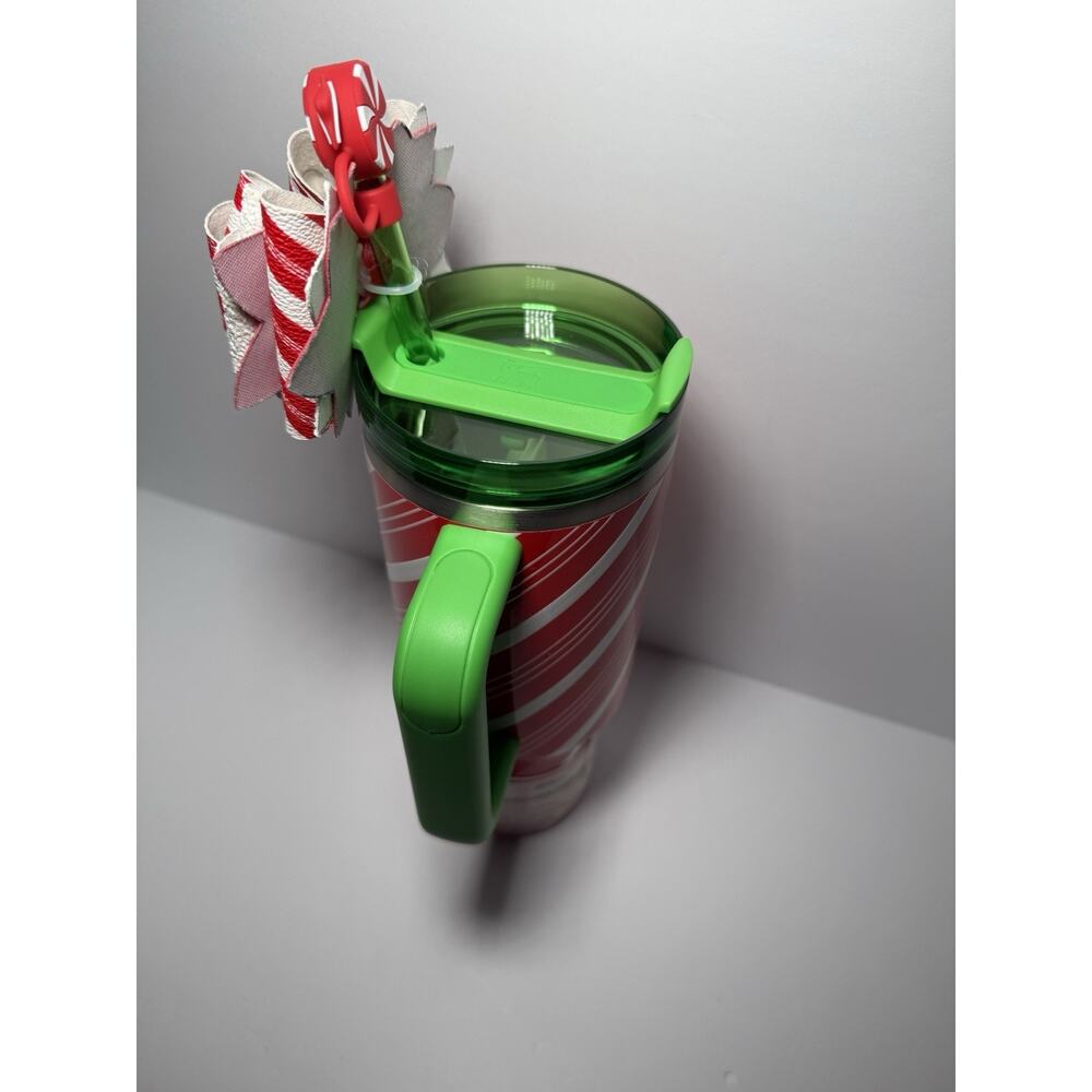 Customized Stanley X Target 2025 Holiday Exclusive CANDY CANE TWIST 40oz BNWT - Picture 5 of 12